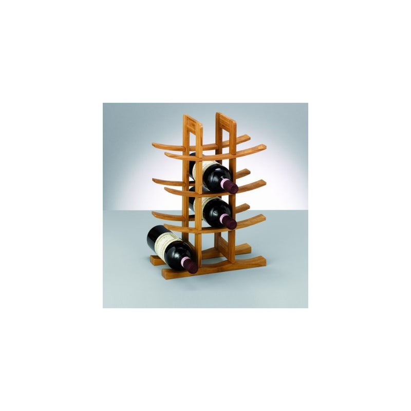Suport sticle vin Zeller, bambus, 29 x 16 x 42 cm