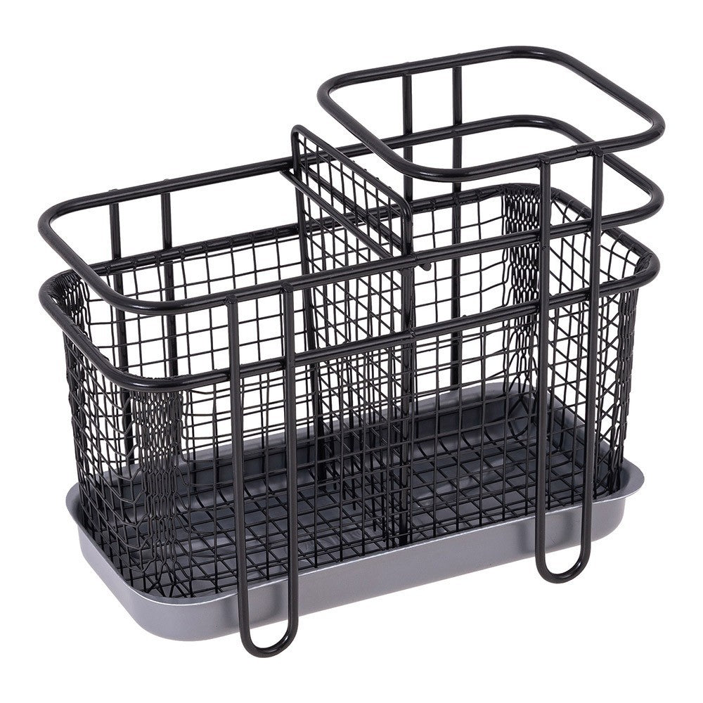 Suport tacamuri Altom, metal, negru, 19x8x14xcm