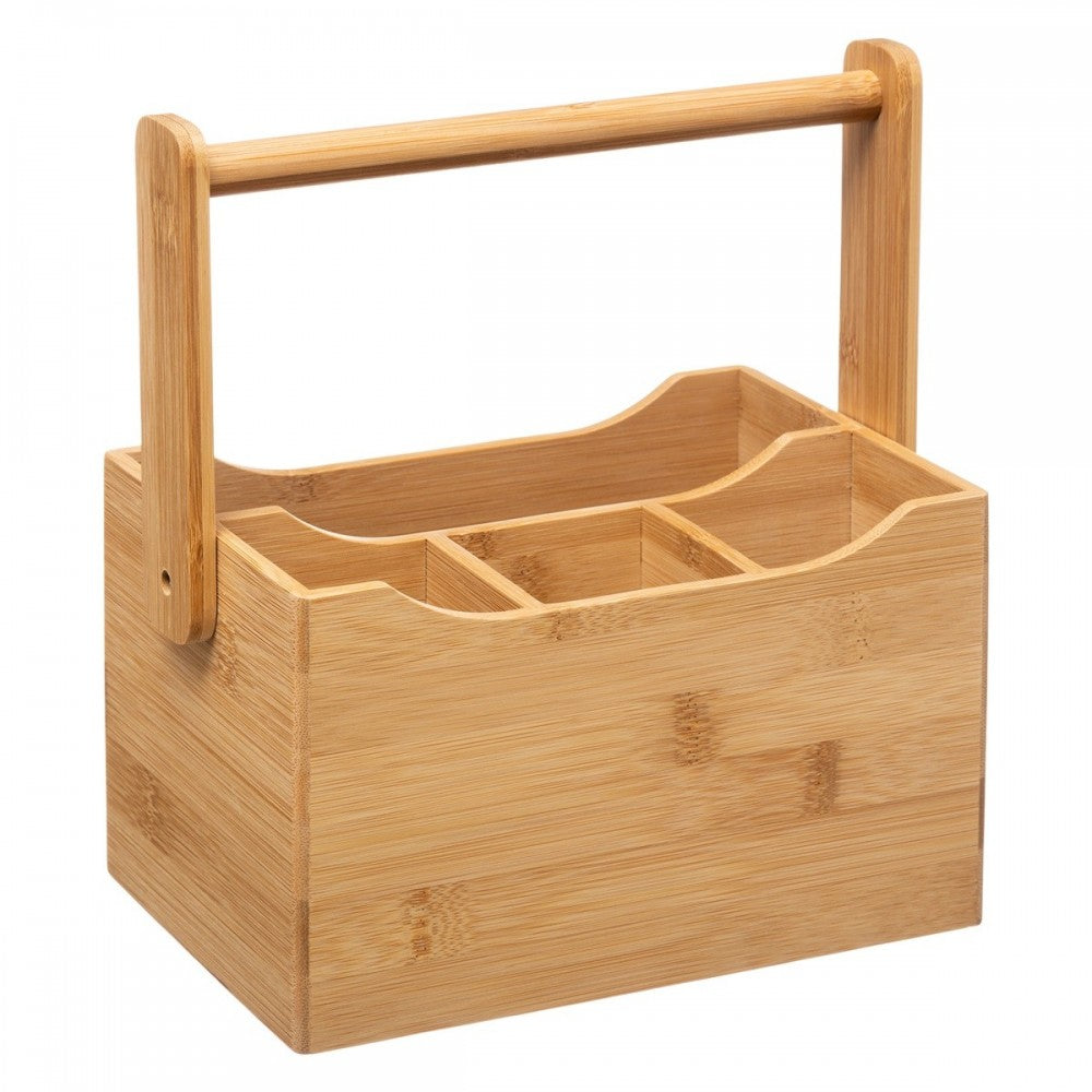 Suport tacamuri Iviette, bambus, 20.5 x 14 x 24 cm