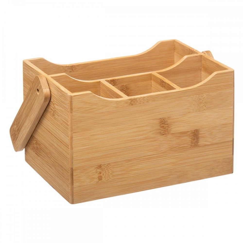 Suport tacamuri Iviette, bambus, 20.5 x 14 x 24 cm