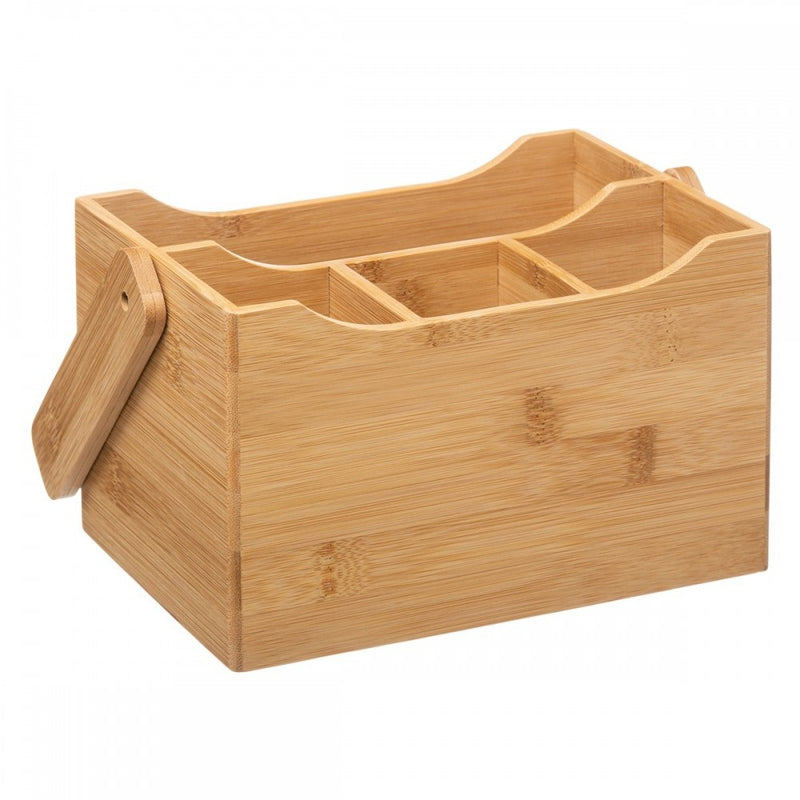 Suport tacamuri Iviette, bambus, 20.5 x 14 x 24 cm