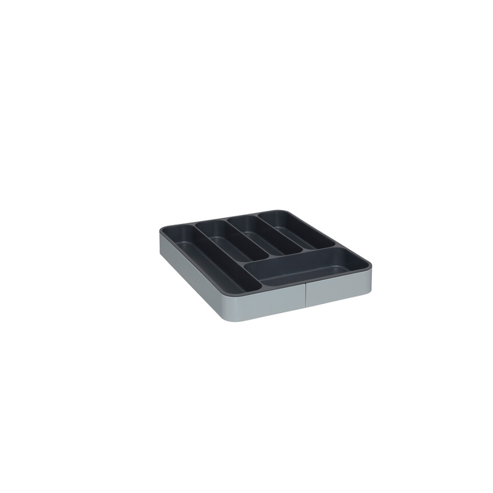 Suport tacamuri sertar Sazar, extensibil, plastic, 39 x D. 5.5 x H. 31 cm