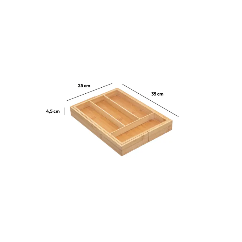 Suport tacamuri Xera, bambus, extins 35 x 39.2 x H. 4.5 cm