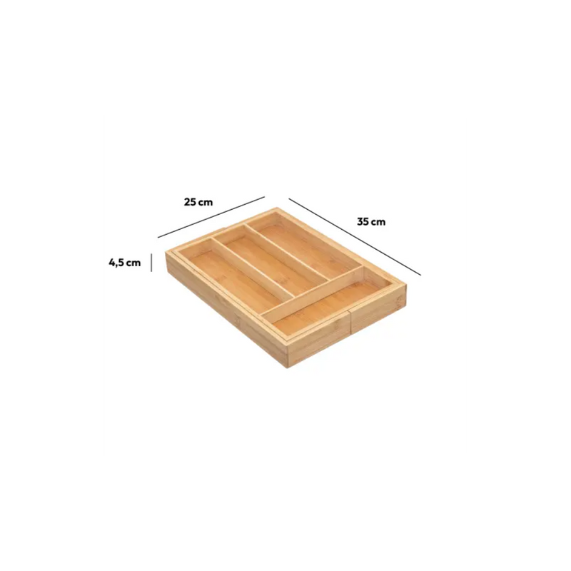 Suport tacamuri Xera, bambus, extins 35 x 39.2 x H. 4.5 cm