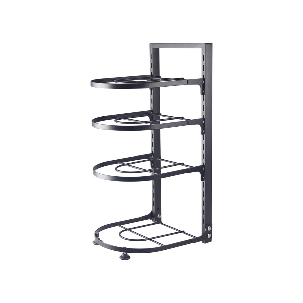 Organizator tigai Livit, 4 nivele, metal, negru, 27 X 22.5 X 52 cm
