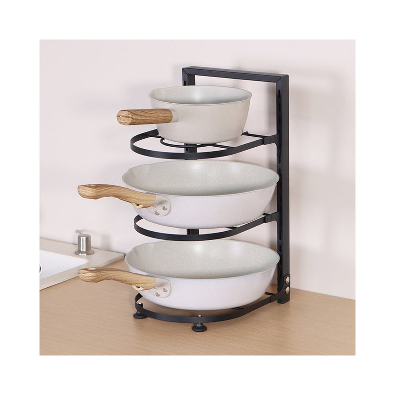 Organizator tigai Livit, 4 nivele, metal, negru, 27 X 22.5 X 52 cm