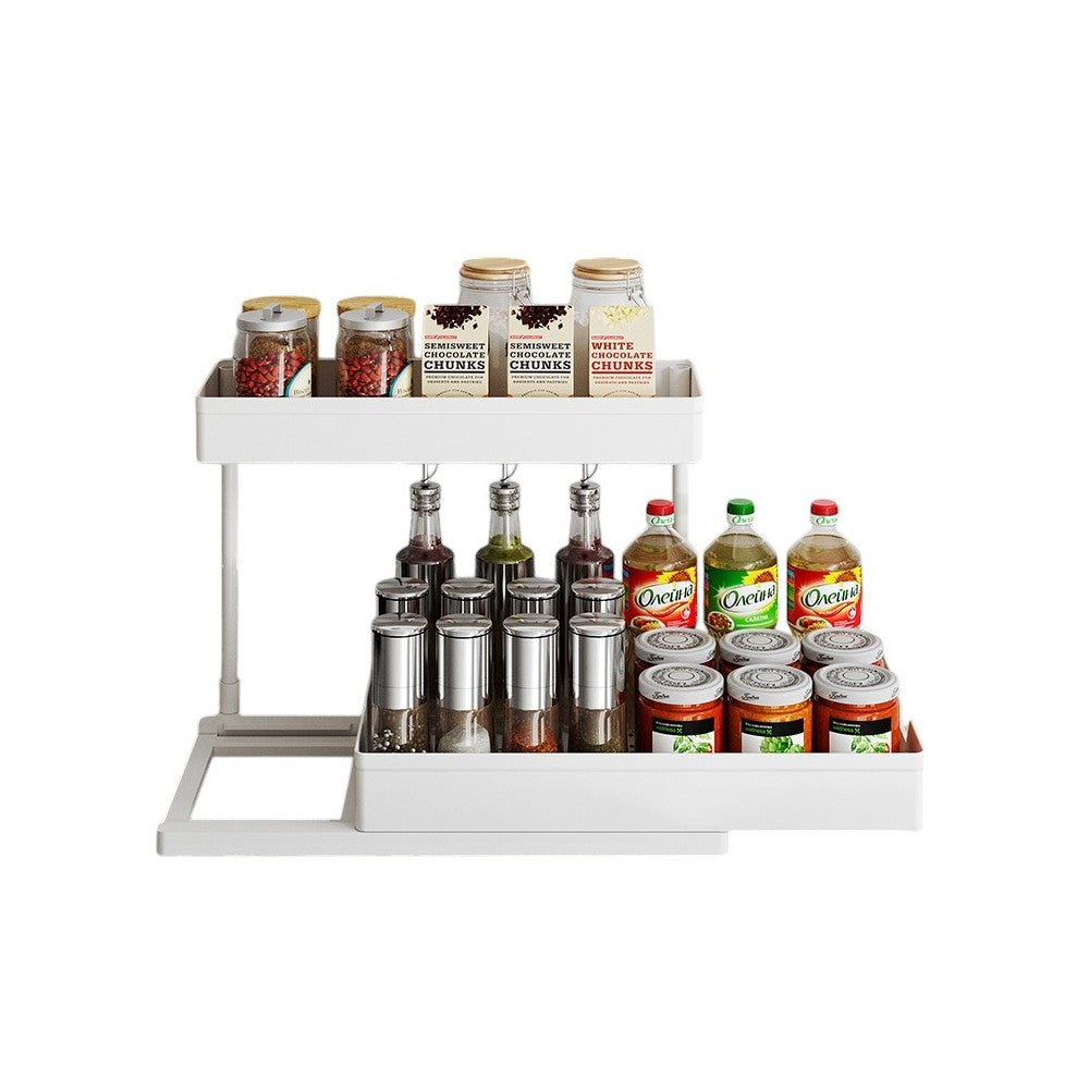 Raft bucatarie Livit Fort, etajat, plastic, alb, 24 x 40 x 33.5 cm