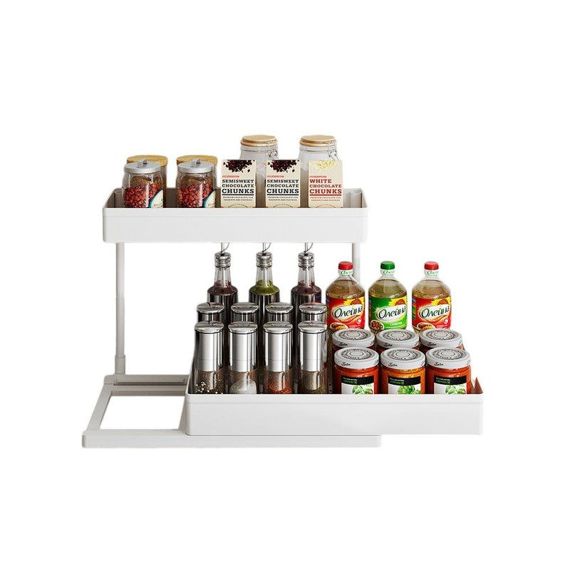 Raft bucatarie Livit Fort, etajat, plastic, alb, 24 x 40 x 33.5 cm