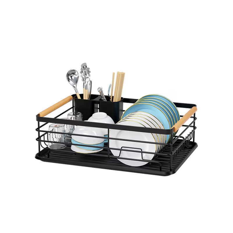 Suport vase Livit, negru, metalic, 43 x 32 x 14 cm