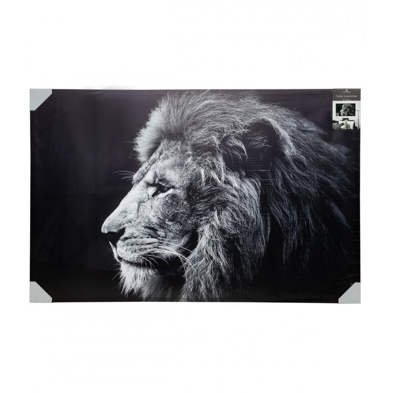 Tablou canvas Lion Black, 118x78 cm