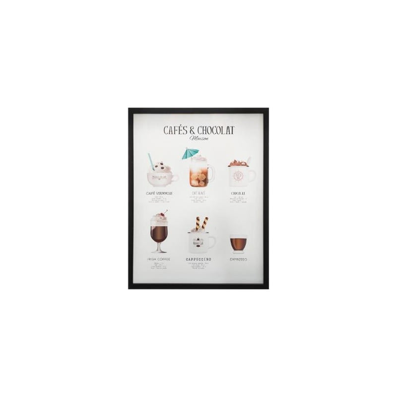 Tablou Chocolate, geam sticla, rama MDF, 32x42 cm