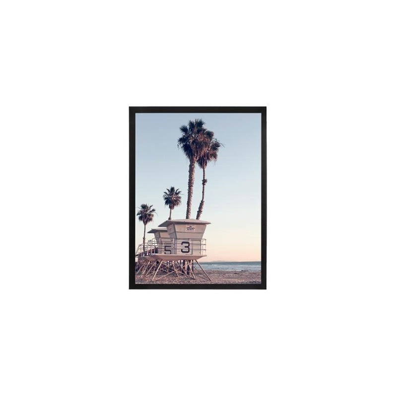 Tablou deco Beach, geam sticla, rama MDF, 32x42 cm