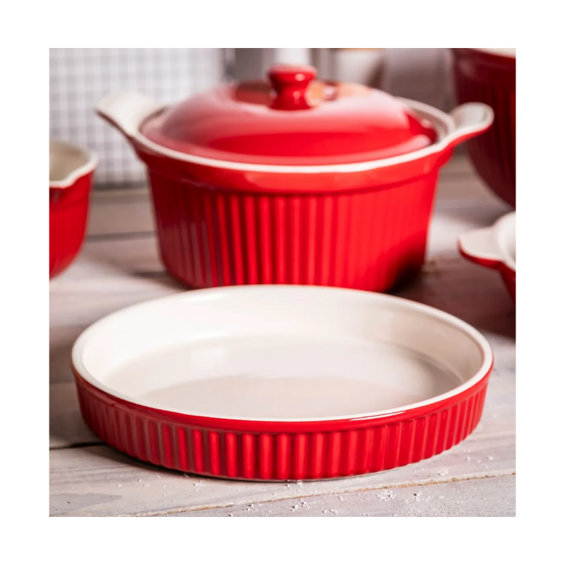 Tarta ceramica Red Chilli, 24 x 3.5 cm, 800 ml