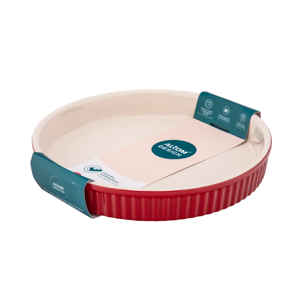 Tarta ceramica Red Chilli, 24 x 3.5 cm, 800 ml