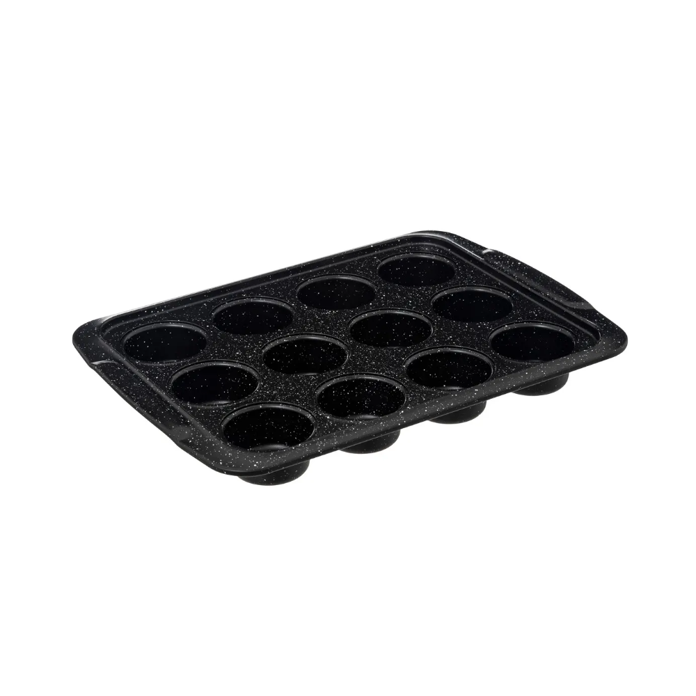 Tava 12 briose Caractere, otel carbon, 33 x 24 x H 3.8 cm