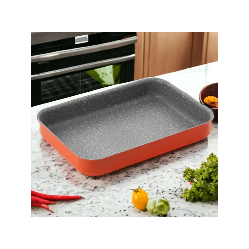 Tava cuptor Florina Chili, aluminiu, antiaderenta, 27 x 37 x 5 cm
