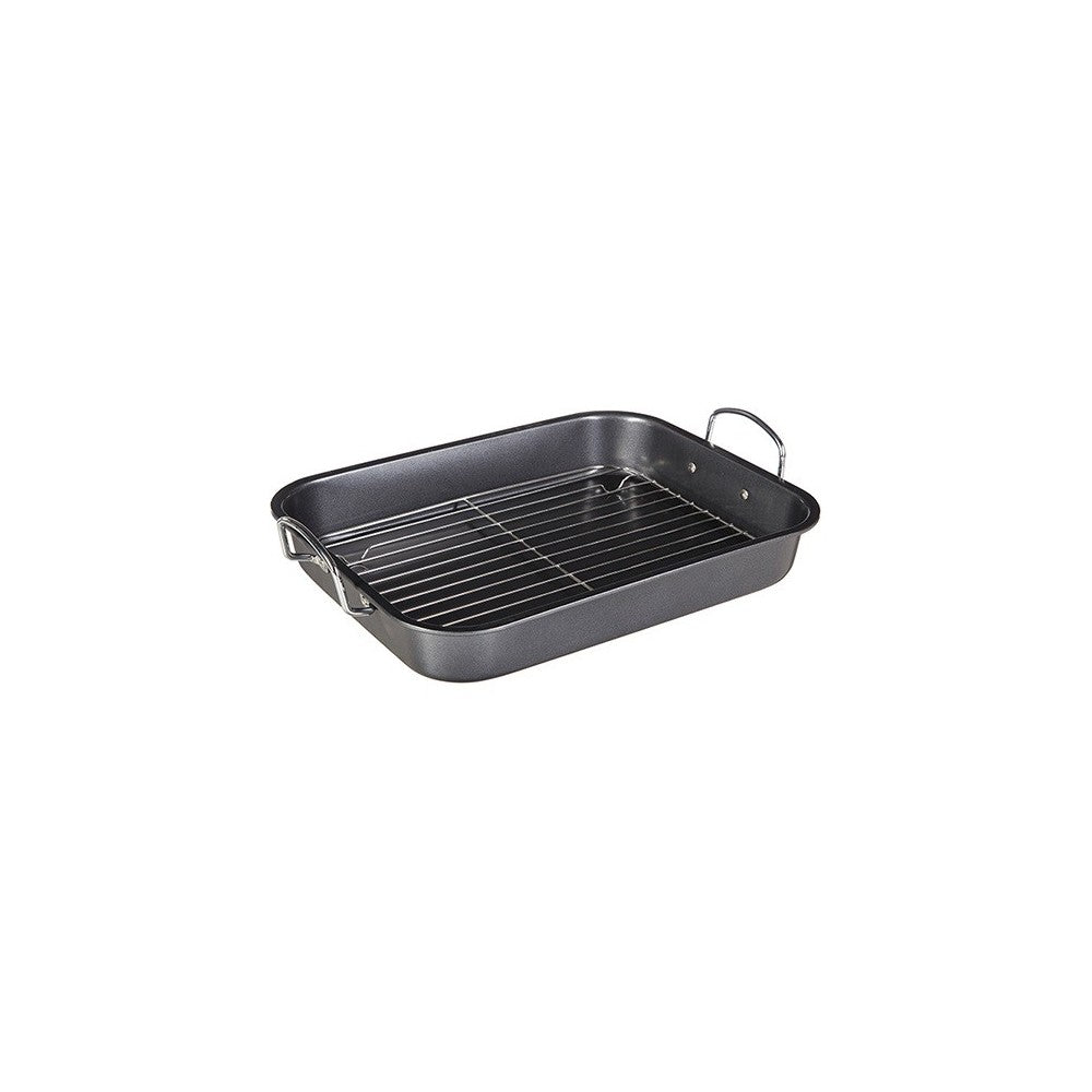 Tava cuptor SG cu grill, otel carbon, 39 x 29 x 5.5 cm