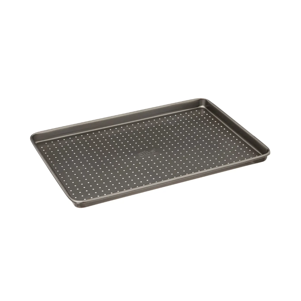 Tava cuptor SG, perforata, otel carbon, antiaderenta, 39 x 27 x H 2 cm