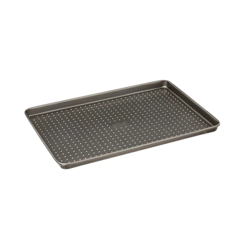 Tava cuptor SG, perforata, otel carbon, antiaderenta, 39 x 27 x H 2 cm
