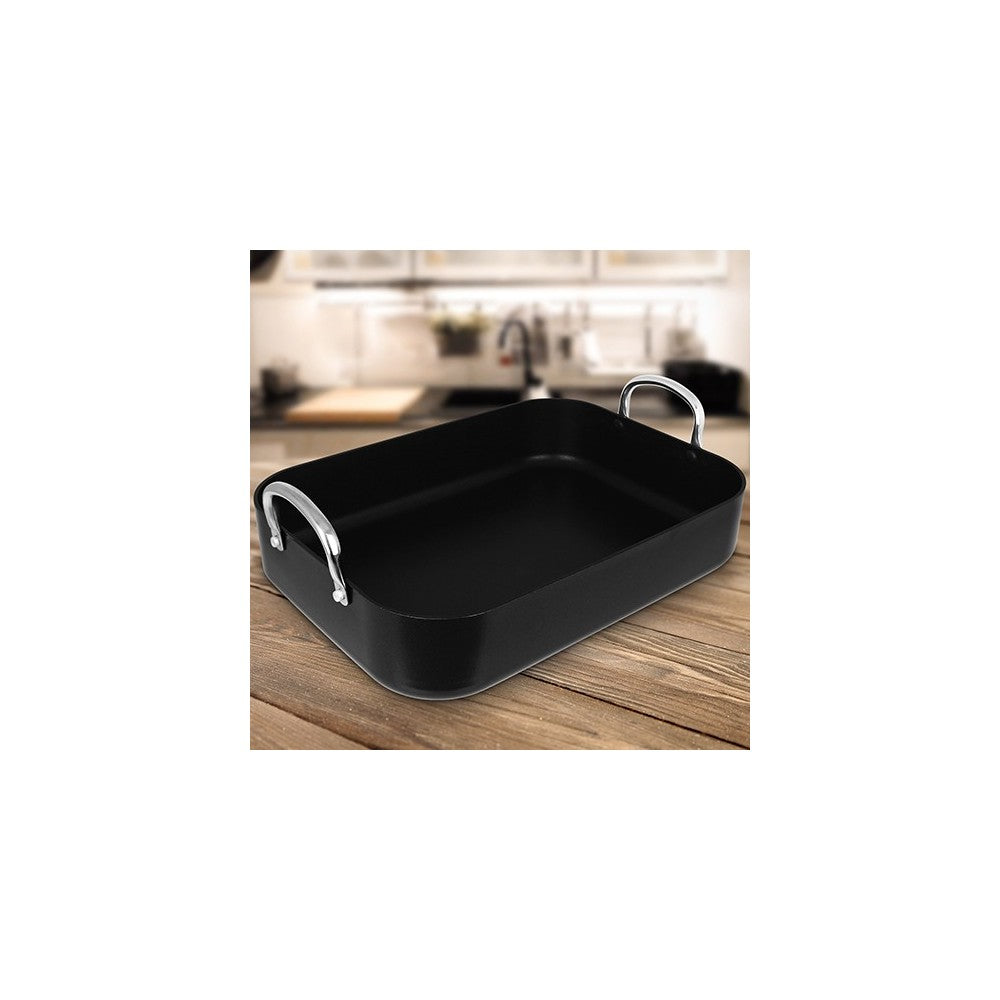 Tava roaster CS Solaris Pro, antiaderenta, 35x25 cm, 3 mm grosime