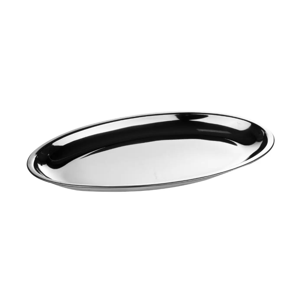 Tava servire ovala, inox, 28.5 x 41 cm
