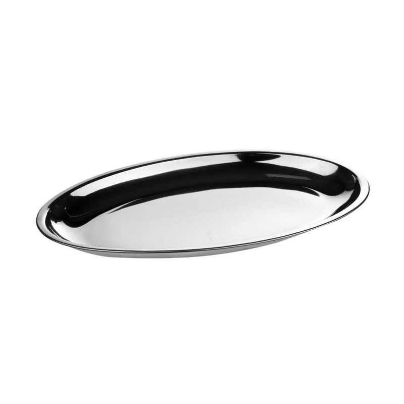 Tava servire ovala, inox, 28.5 x 41 cm