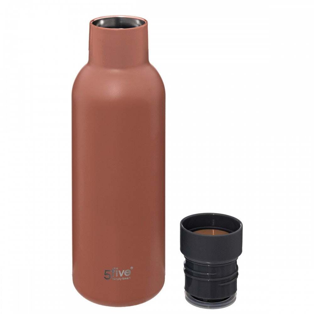 Termos Bottle Zerro, visiniu, 0.45 litri, inox, 7 x H 23 cm