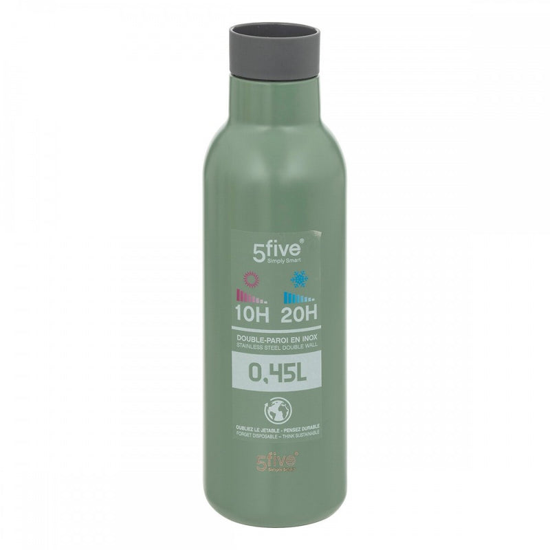 Termos Bottle Zerro, verde, inox, 0.45 litri, 7 x H 23 cm