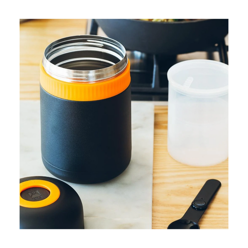 Termos BRA Efficient, pentru mancare, inox, negru, 1 litru, 11.9 x 20.5 cm