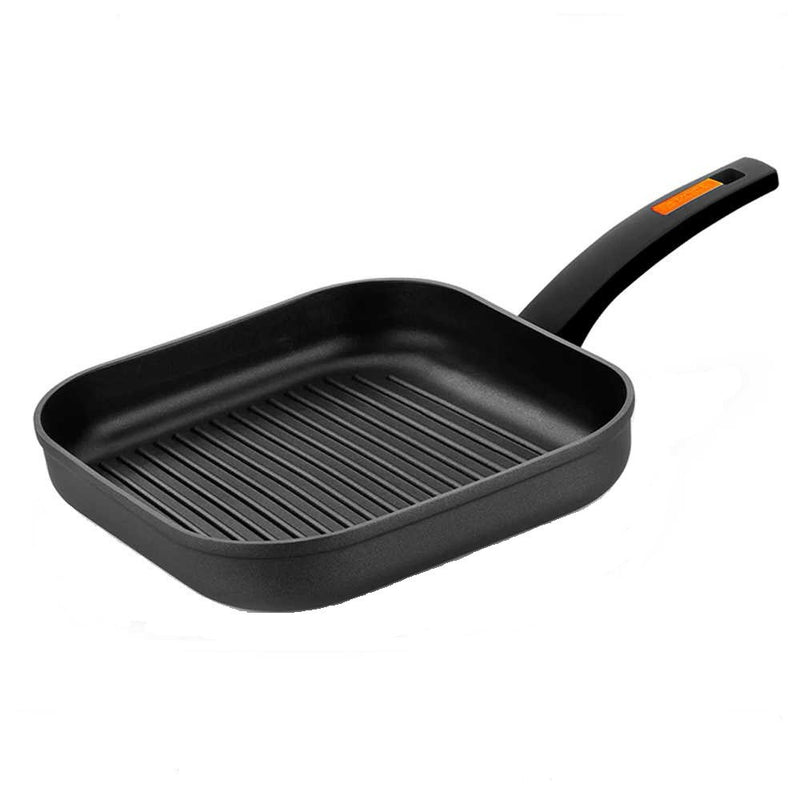 Tigaie Grill Monix Fuego, invelis antiaderent Xylan, aluminiu 4 mm, 28x28 cm