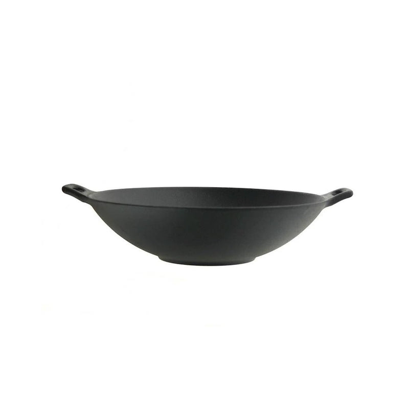Tigaie wok Vietnam, fonta pura, 30 cm