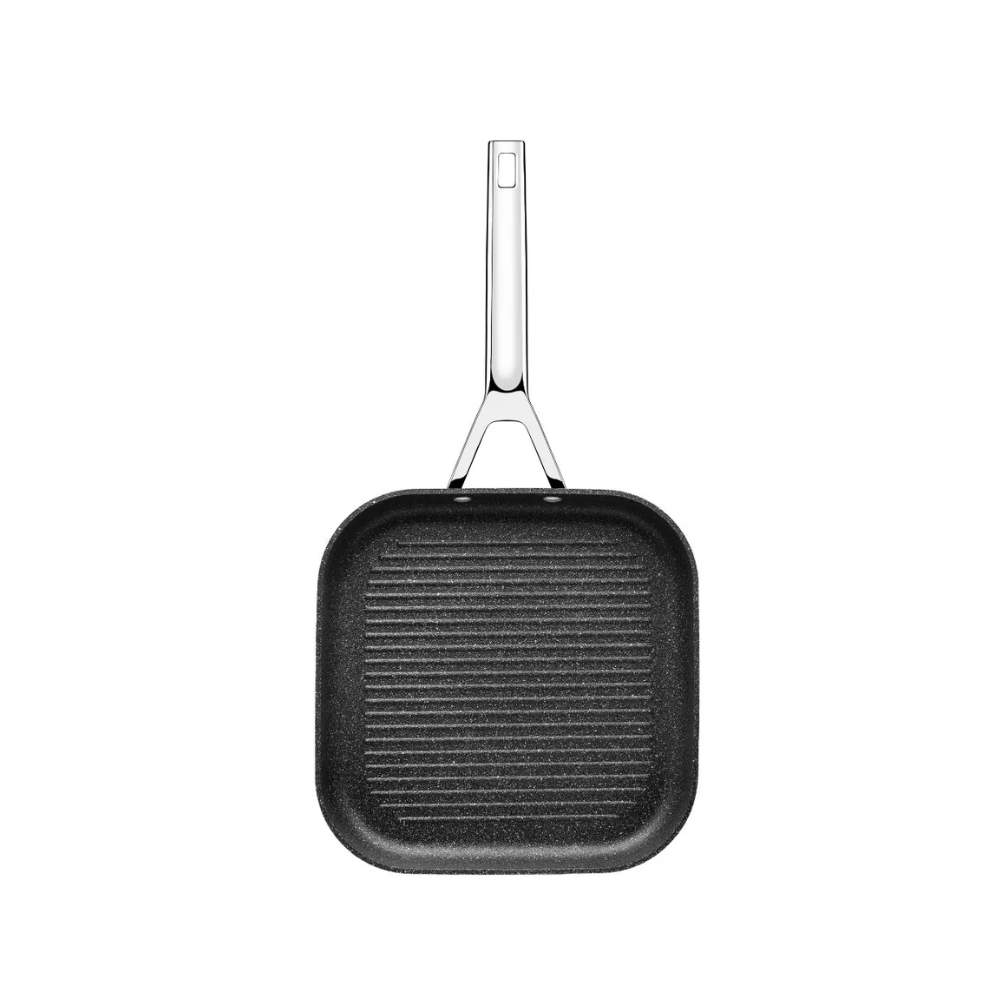 Tigaie Grill Monix Black Mineral, aluminiu 28 x 28 cm