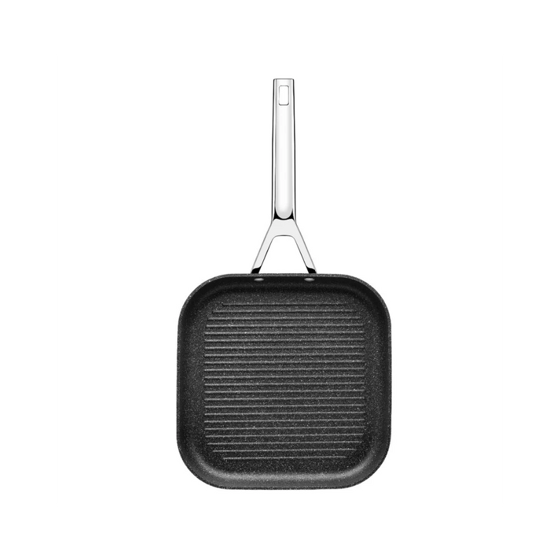 Tigaie Grill Monix Black Mineral, aluminiu 28 x 28 cm