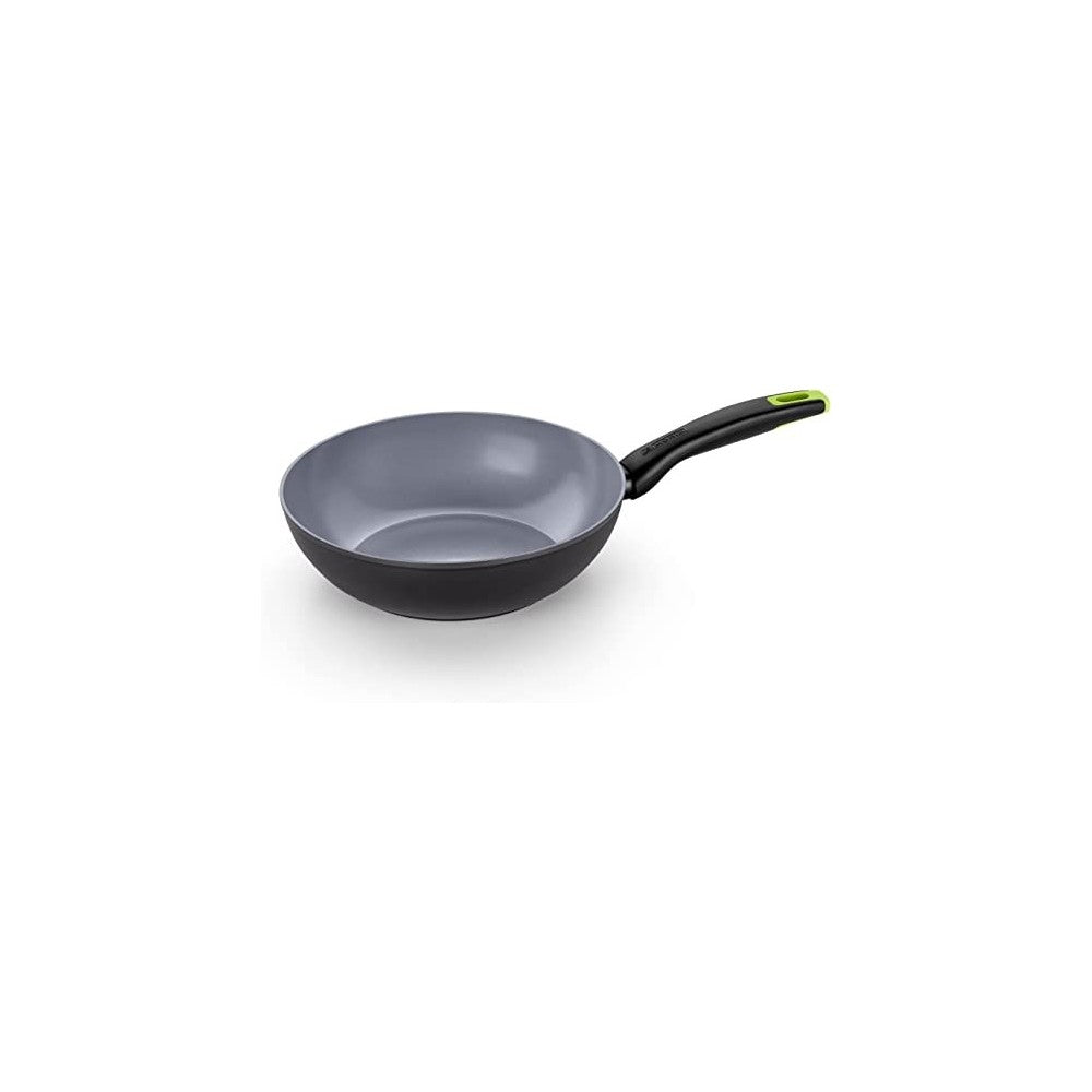 Tigaie wok Monix Eco Nature, aluminiu, baza full inductie, 28 cm