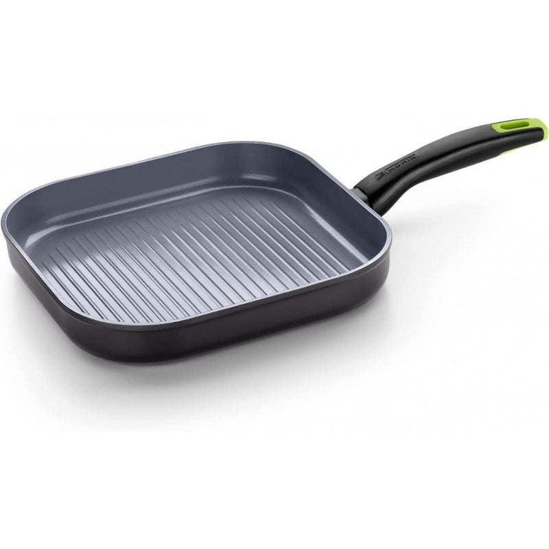 Tigaie grill Monix Eco Nature, aluminiu, baza full inductie, 28 x 28 cm