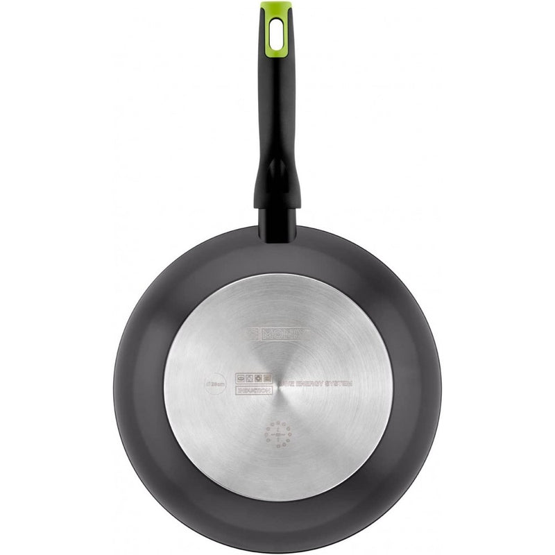 Tigaie wok Monix Eco Nature, aluminiu, baza full inductie, 28 cm