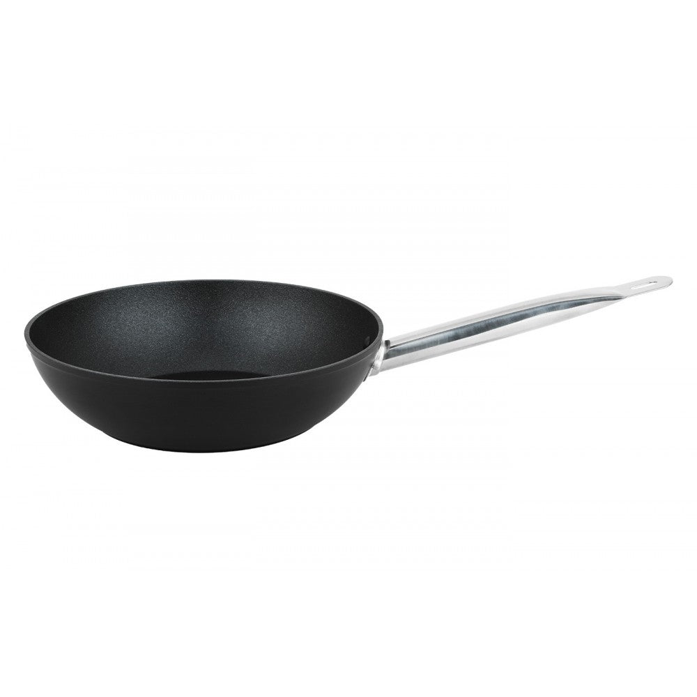 Tigaie Wok Stellaris Profi, aluminiu, interior antiaderent Procalon Plus, 24x7 cm