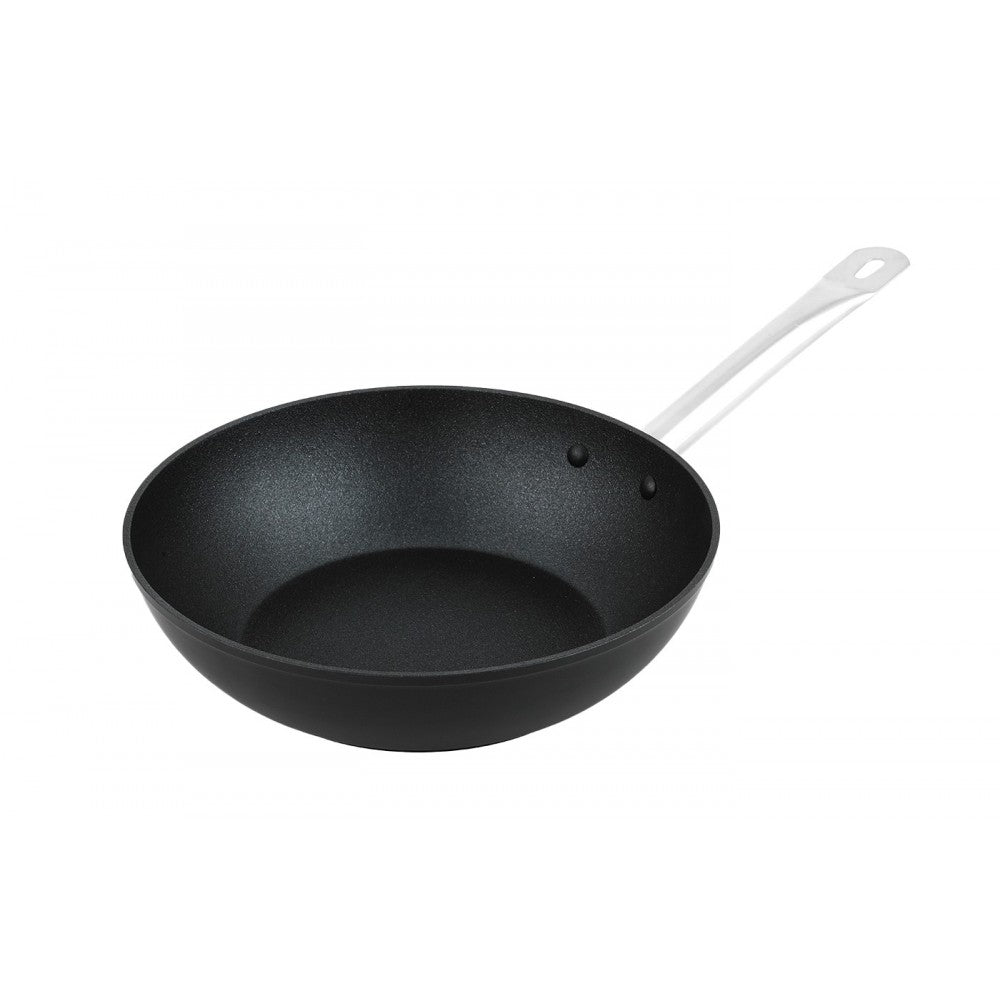 Tigaie Wok Stellaris Profi, aluminiu, interior antiaderent Procalon Plus, 24x7 cm