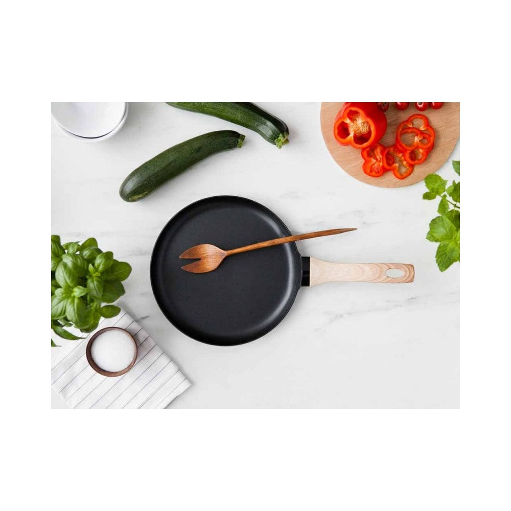 Tigaie Clatite Natura Light, aluminiu, negru, antiaderenta, 26 cm