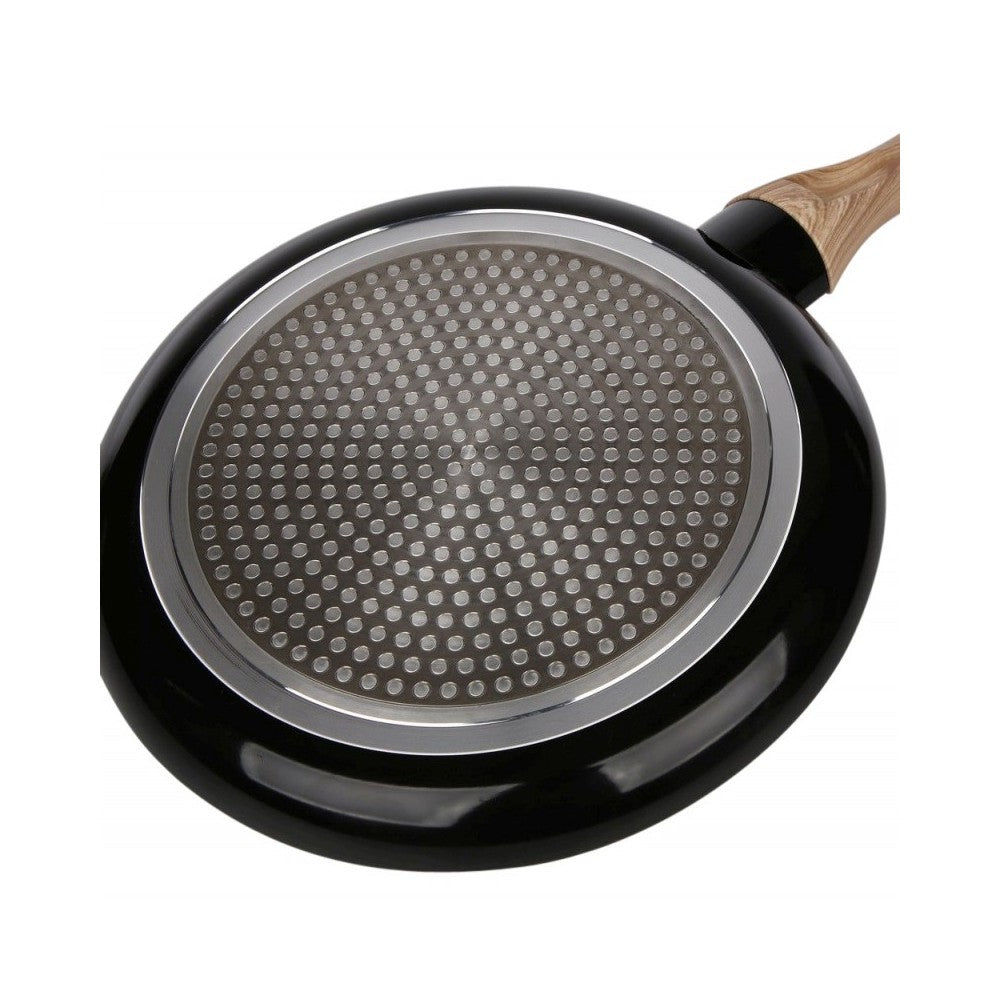 Tigaie Clatite Natura Light, aluminiu, negru, antiaderenta, 26 cm