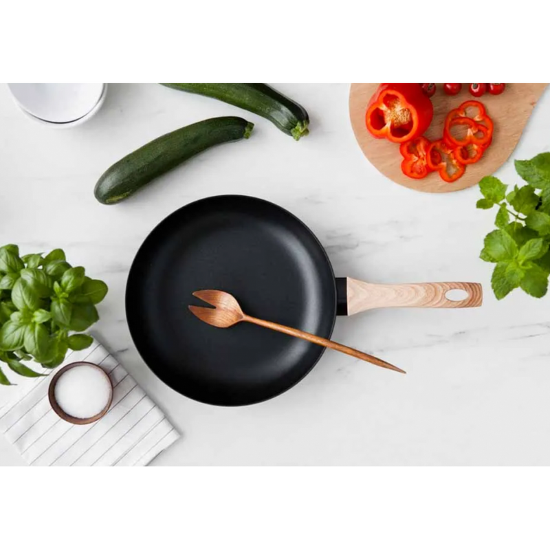 Tigaie Natura Light, aluminiu, negru, antiaderenta, 28 cm