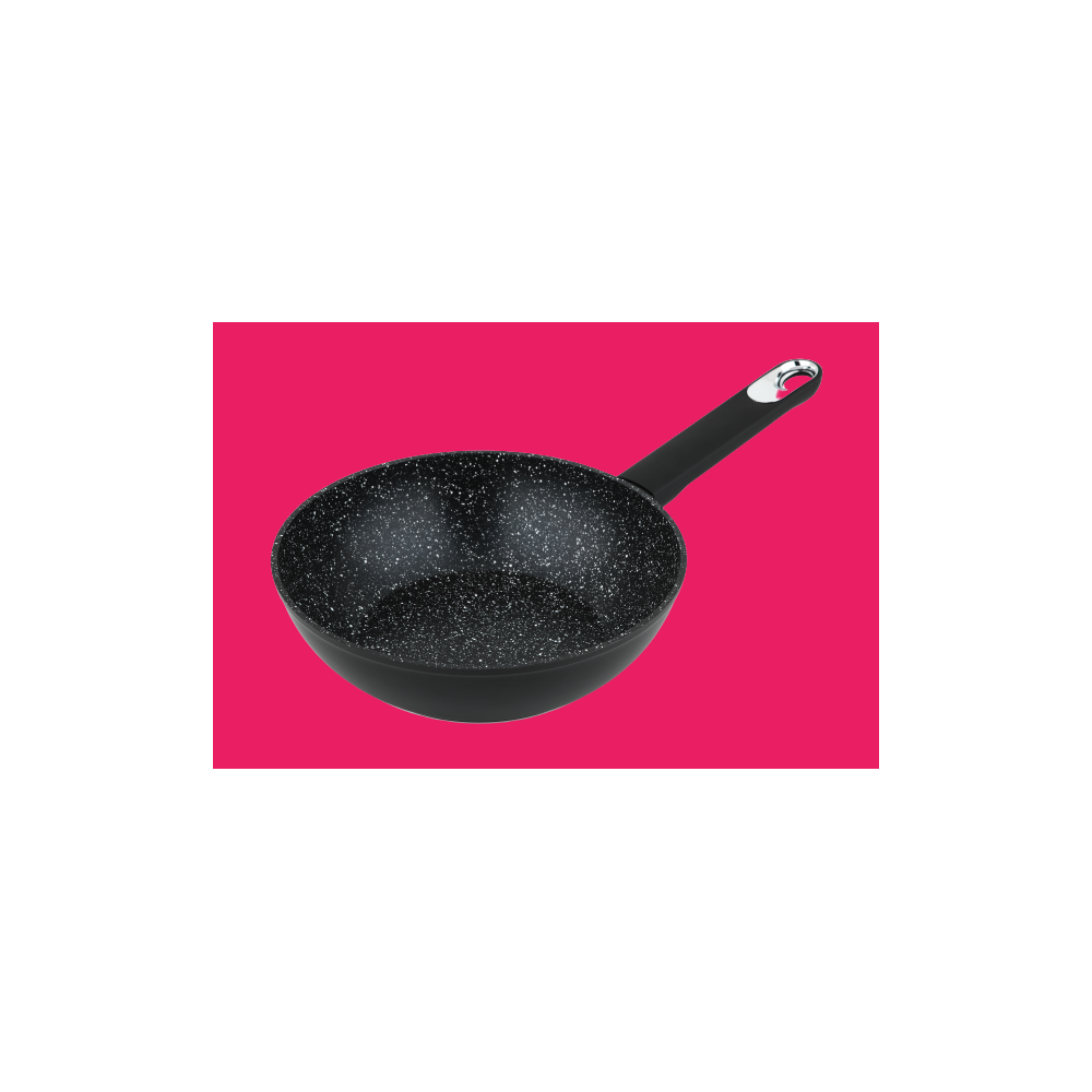 Tigaie Wok Marburg+, aluminiu, invelis Procalon Plus, 24 cm