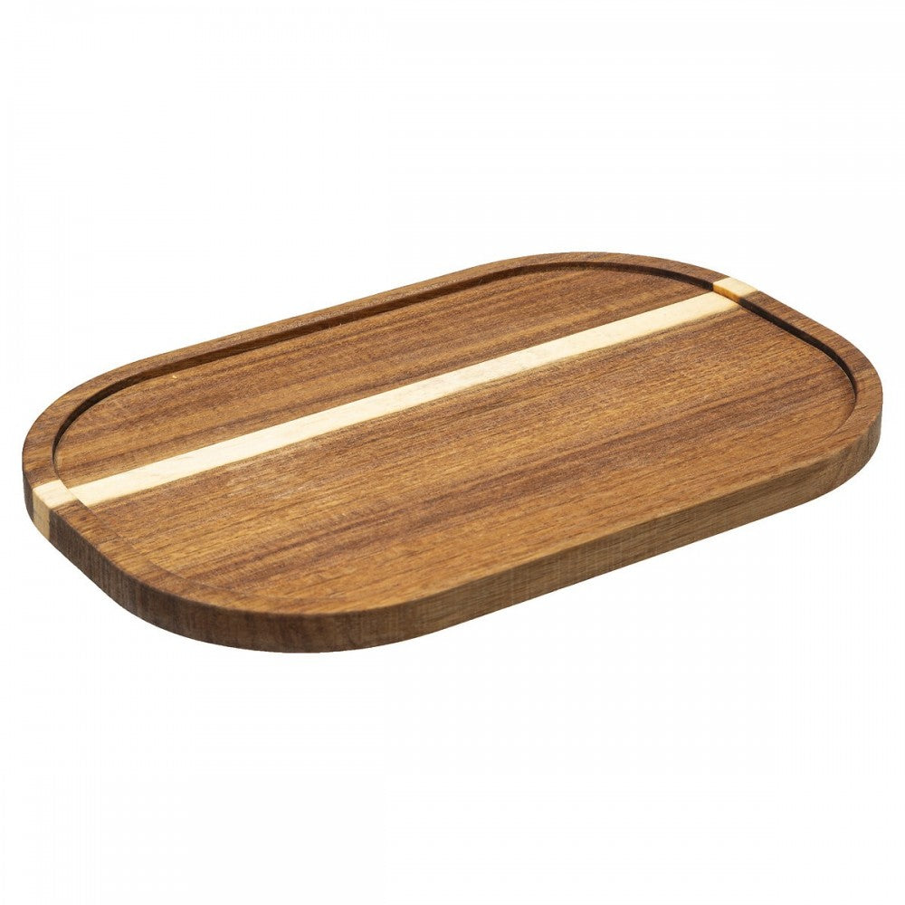 Platou servire bucatarie SG, lemn accacia, 30 x 20 x H 1.5 cm