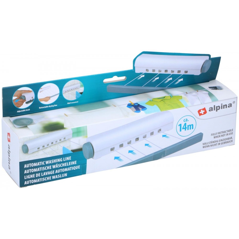 Uscator rufe Alpina, extensibil, plastic, 14 m, 21 x 31.5 x 29.5 cm