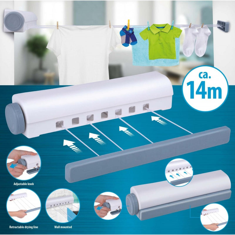Uscator rufe Alpina, extensibil, plastic, 14 m, 21 x 31.5 x 29.5 cm