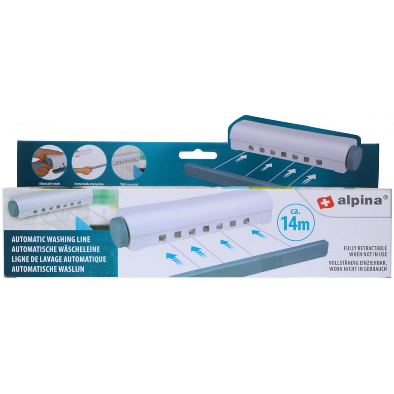 Uscator rufe Alpina, extensibil, plastic, 14 m, 21 x 31.5 x 29.5 cm