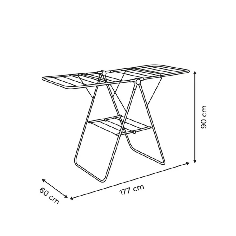 Uscator rufe Etendoire, metalic, 177 x 60 x H 90 cm, 23 m