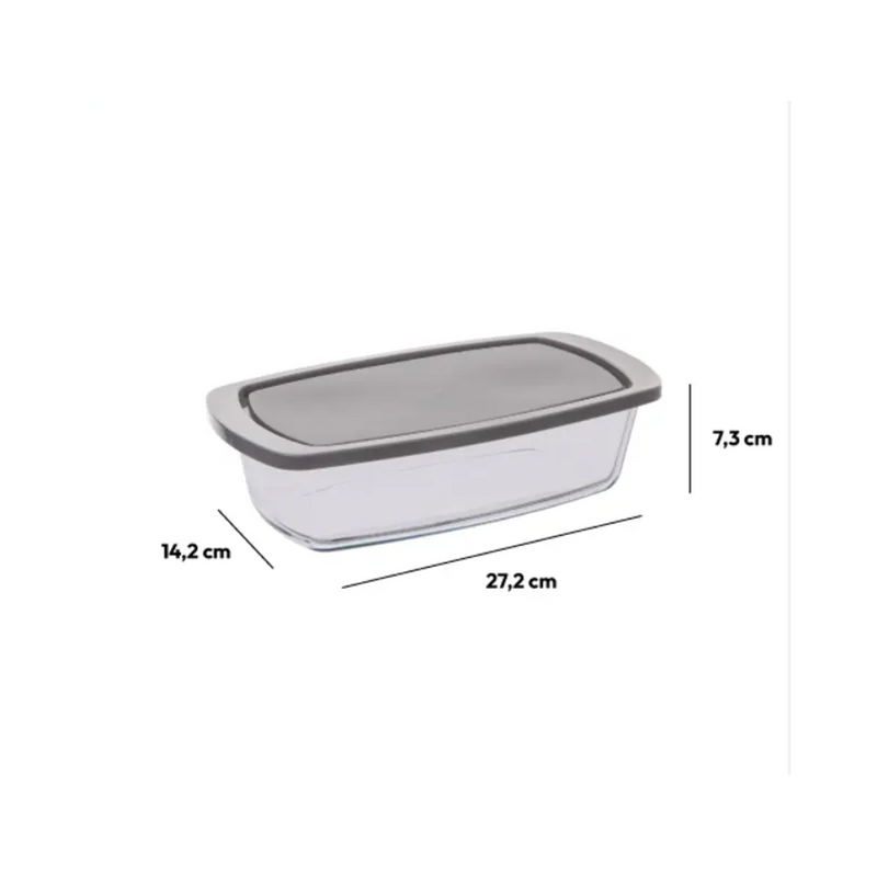 Vas termorezistent cu capac, KEEPEAT, 27 x 14 cm