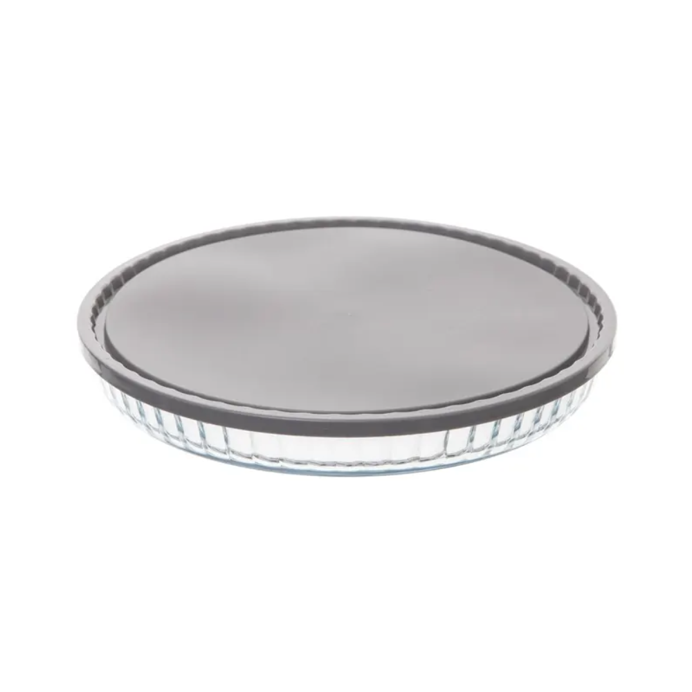 Vas termorezistent cu capac, KEEPEAT, rotund, 27 cm