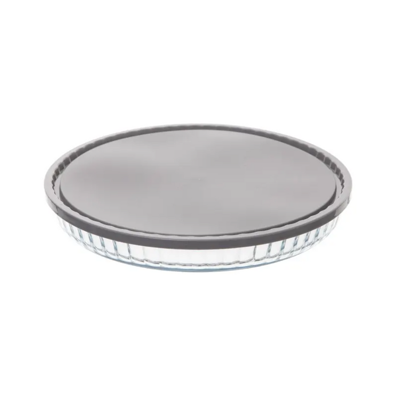 Vas termorezistent cu capac, KEEPEAT, rotund, 27 cm